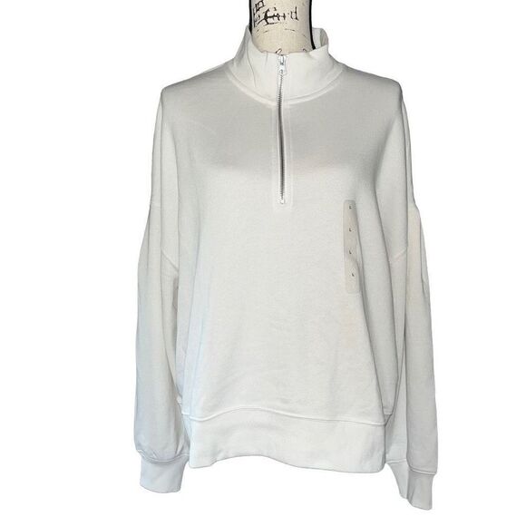 Gap white pullover sweatshirt large NWT - Picture 1 of 6